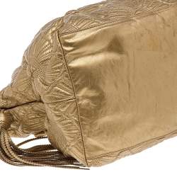 Pre Owned Chanel Gold Quilted Leather Ca D'Oro Tote