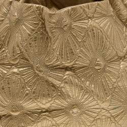 Pre Owned Chanel Gold Quilted Leather Ca D'Oro Tote