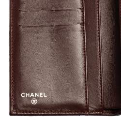 Pre Owned Chanel Black Quilted Leather Classic Flap Continental Wallet