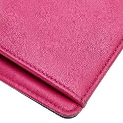 Pre Owned Chanel Blue Quilted Leather Futuristic Long Wallet