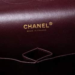 Pre Owned  Chanel Black Quilted Caviar Leather Maxi Classic Double Flap Bag 