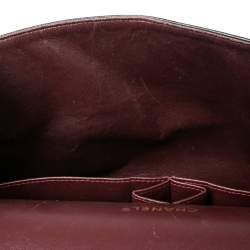 Pre Owned  Chanel Black Quilted Caviar Leather Maxi Classic Double Flap Bag 