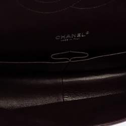مملوكة مسبقًا Chanel Dark Purple Quilted Lambskin Leather Maxi Classic Double Flap Bag