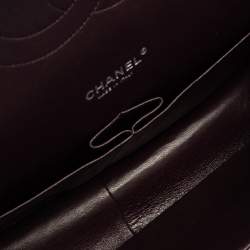 مملوكة مسبقًا Chanel Dark Purple Quilted Lambskin Leather Maxi Classic Double Flap Bag