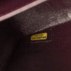 مملوكة مسبقًا Chanel Dark Purple Quilted Lambskin Leather Maxi Classic Double Flap Bag