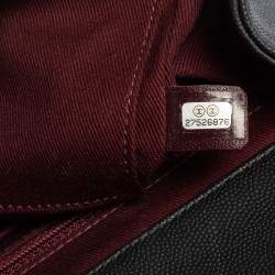 Pre Owned Chanel Black Caviar Leather Small Business Affinity Flap Shoulder Bag