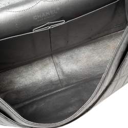 Pre Owned حقيبة شانيل جامبو ريشيو 2.55 كلاسيك 227 جلد مبطن رصاصي ميتاليك بقلاب