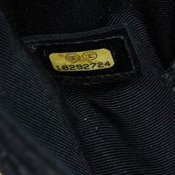 مملوكة مسبقًا Chanel Black Quilted Suede Small Boy Flap Bag