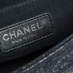 مملوكة مسبقًا Chanel Black Quilted Suede Small Boy Flap Bag