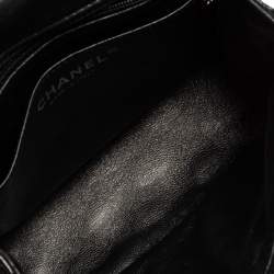 Pre Owned Chanel Black Quilted Patent Mini Square Classic Flap Bag