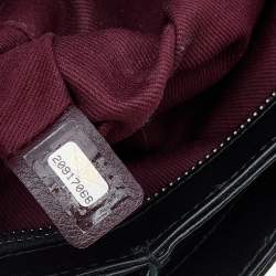 مملوكة مسبقًا Chanel Black Quilted Crinkled Leather Coco Pleats Clutch