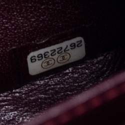 Pre Owned حقيبة شانيل قلاب مزدوج كلاسيك صغيرة  جلد مبطنة سوداء