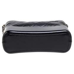 Pre Owned Chanel Black Quilted Leather Gabrielle With Novelty Strap Hobo