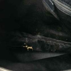 Pre Owned حقيبة يد توتس شانيل غراند شوبر جلد كافيار مبطن أسود