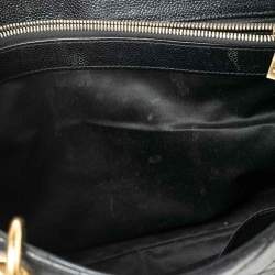 Pre Owned حقيبة يد توتس شانيل غراند شوبر جلد كافيار مبطن أسود