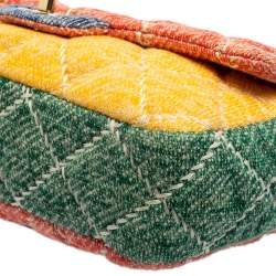 مملوكة مسبقًا Chanel Multicolor Jersey Ultimate Stitch Medium Classic Single Flap Bag