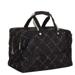 Pre Owned Chanel Black Nylon Travel Line Duffel Bag