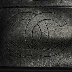 مملوكة مسبقًا Chanel Black Chevron Leather Mademoiselle Vintage Flap Bag