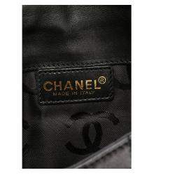 Pre Owned Chanel Box Quilted Leather Fold Down Envelope Clutch Bag