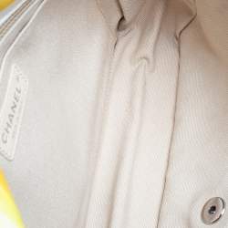 Pre Owned حقيبة شانيل جامبو كولوراما واتركولور كلاسيك كانفاس متعدد الألوان بقلاب