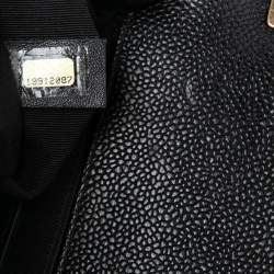 Pre Owned Chanel Black Quilted Leather Small Boy Flap Bag