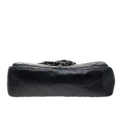 مملوكة مسبقًا Chanel Black Quilted Leather Maxi Classic Single Flap Bag