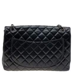 مملوكة مسبقًا Chanel Black Quilted Leather Maxi Classic Single Flap Bag