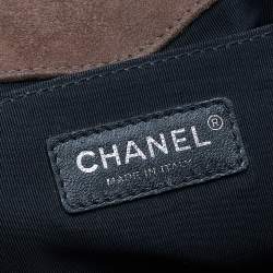 Pre Owned حقيبة شانيل بوي جلد نوبوك مبطن بني متوسطة 