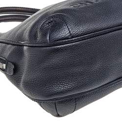 Pre Owned Chanel Black Grained Leather Tassel Hobo