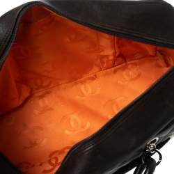 Pre Owned Chanel Brown/Beige Quilted Leather Cambon Ligne Bowler Bag