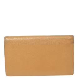 Chanel Beige Caviar Leather CC Cambon Wallet