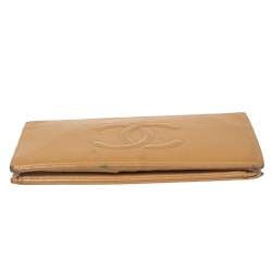 Chanel Beige Caviar Leather CC Cambon Wallet