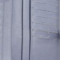 Pre Owned Chanel Lavender Quilted Leather CC Long Flap Wallet