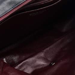 Pre Owned Chanel Black Quilted Leather Maxi Classic Single Flap Bag