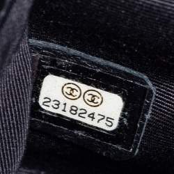 Pre Owned حقيبة بقلاب شانيل بوي جلد مبطن أسود بسلسلة صغيرة