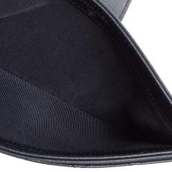 Pre Owned Chanel Navy Blue Caviar Leather CC Box Wallet