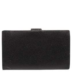 Pre Owned Chanel Black Caviar Leather Vintage Timeless CC French Wallet 