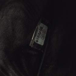 Pre Owned Chanel Black Caviar Leather Vintage Timeless CC French Wallet 