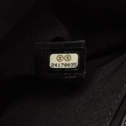 Pre Owned حقيبة شانيل بوي جلد شيفرون إيرسيدنت أسود متوسطة 