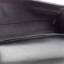 Pre Owned حقيبة شانيل بوي جلد شيفرون إيرسيدنت أسود متوسطة 