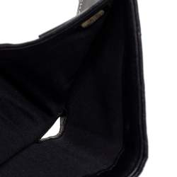 Chanel Black Quilted Leather CC Flap French Wallet