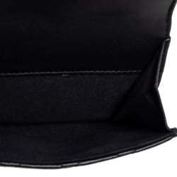 Chanel Black Quilted Leather CC Flap French Wallet