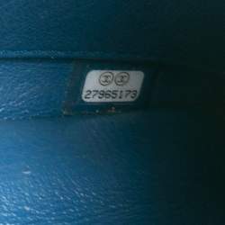 Pre Owned Chanel Blue Quilted Leather Small Trendy CC Flap Top Handle Bag
