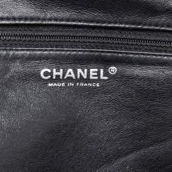 Pre Owned Chanel Black Leather Accordion Shoulder Bag