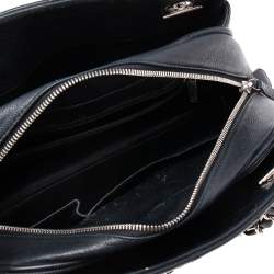 مملوكة مسبقًا حقيبة يد شانيل كراون سي سي جلد كافيار مبطن سوداء صغيرة