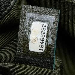 Pre Owned حقيبة شانيل بوي جلد مبطن أخضر بقلاب صغيرة