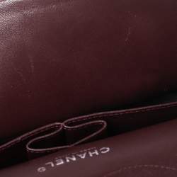 Pre Owned حقيبة شانيل "جامبو كلاسيك" جلد كافيار مبطن أسود بقلاب مزدوج 