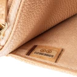 مملوكة مسبقًا محفظة بسلسلة شانيل بوي جلد مبطن أخضر