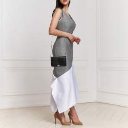 مملوكة مسبقًا حقيبة كلتش شانيل "WOC" نمط متعرج كلاسيك جلد لامع بيج