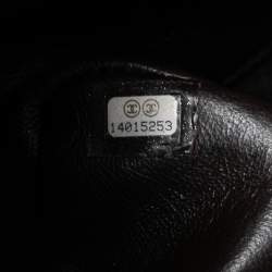 Pre Owned حقيبة شانيل جامبو كلاسيك جلد مبطن بني شوكولاتة  ذات قلاب واحد